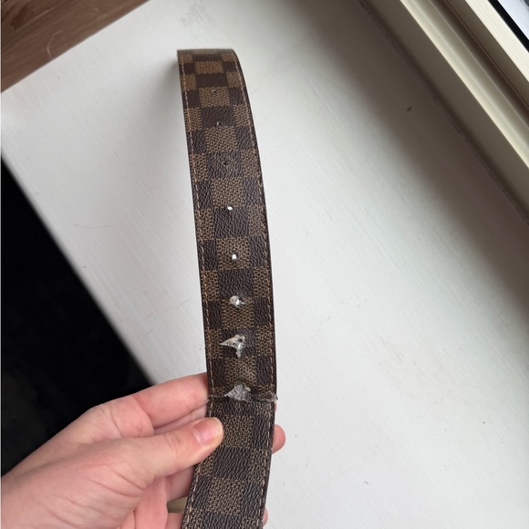 Louis Vuitton Brown Checkered Men's Belt - Picture 3 of 7